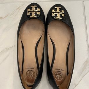 Black Tory Burch Flats 7.5